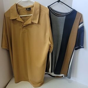 Denim & Flower Tan Polo Shirt Casual Style